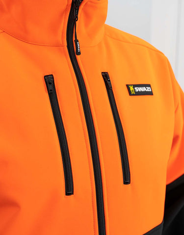 Swazi Windcheetah Top Blaze Orange/Black - Kiwi Workgear